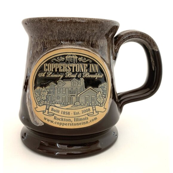 Deneen Pottery Mug Copperstone Inn Bed & Breakfast Rockton Illinois 2015 Coffee - Picture 3 of 8